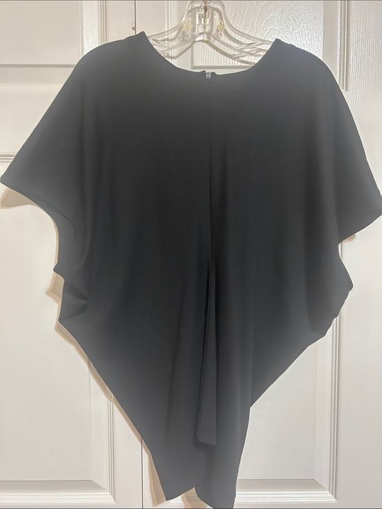 COS Tops - COS Black Draped Short-Sleeve Tunic Top